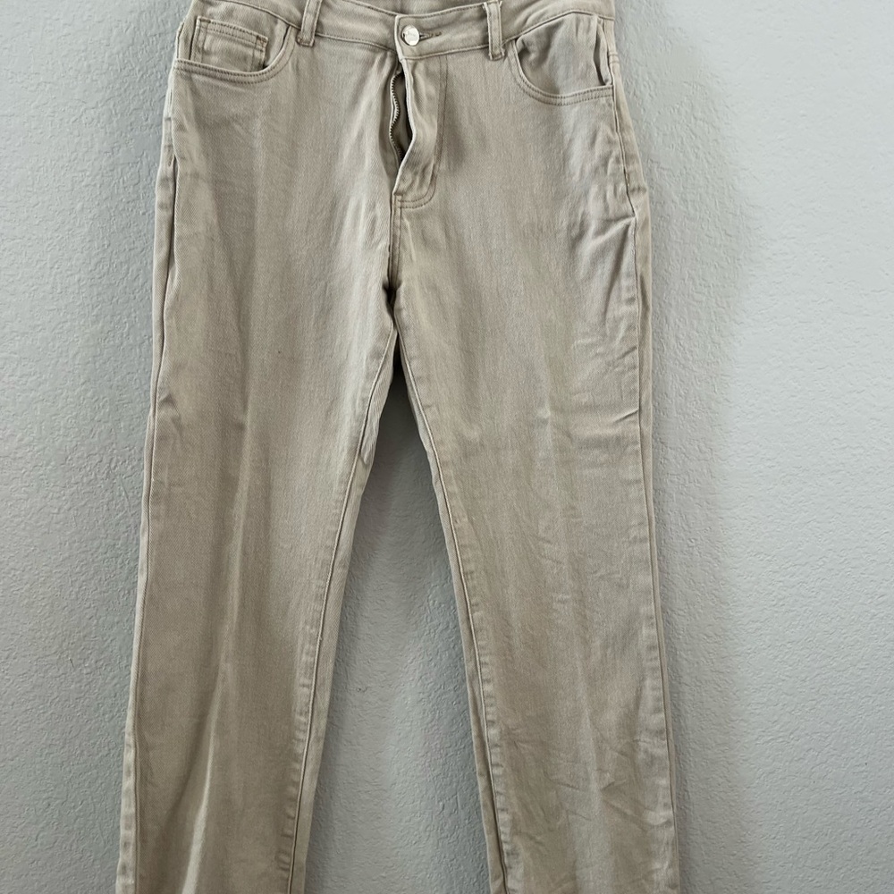 Women's Tan Ankle & Cropped Jeans
